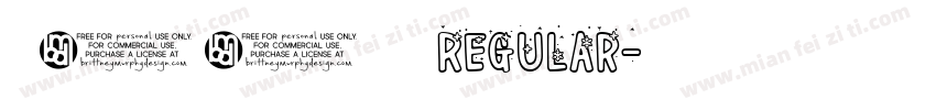カナ29キャンバス Regular字体转换